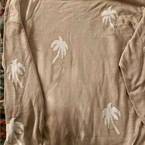 Beige Palm Tree Sweatshirt